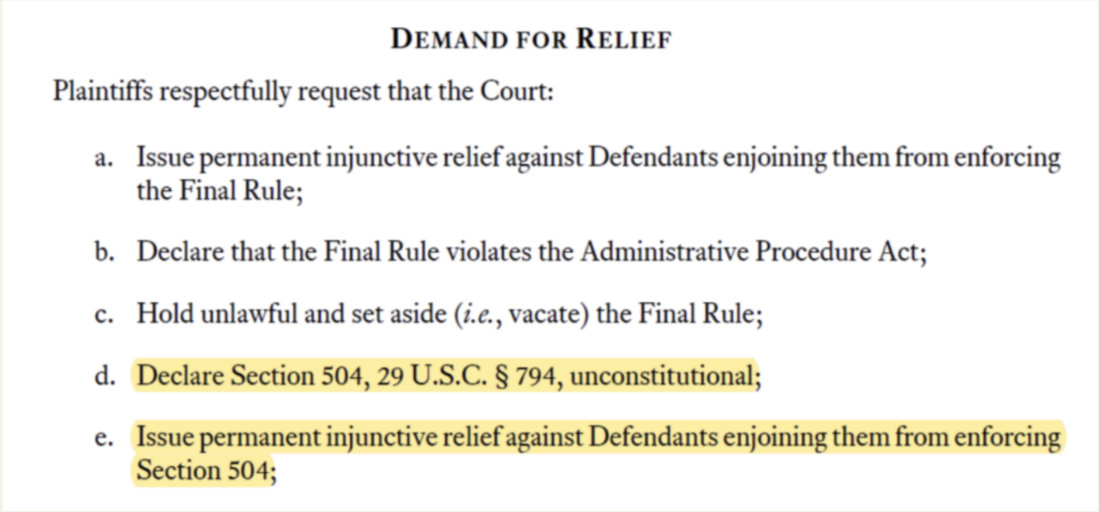Section 3 of the lawsuit